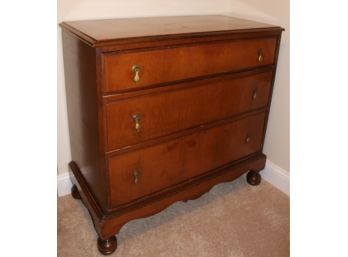 (Early 20th) William And Mary Style Maple Chest Of Drawers