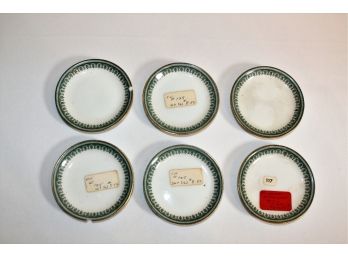 (6) T & V Limoges Butter Plates