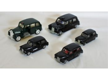 (5) Toy London Taxis