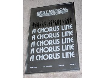 C 1978 Original Theater Poster 'a Chorus Line'