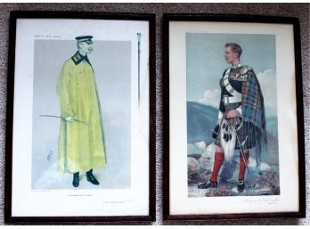 (2) Vanity Fair Color Lithographs By Spy  Spy Prints