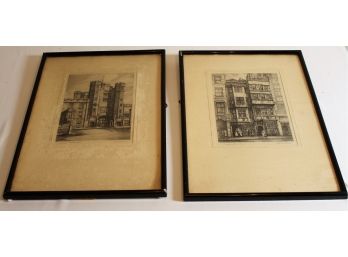 (2) Wilfred L. Vinson Etchings