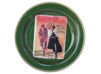 Vintage Bicycle Advertisement Tin Plate By Nevco