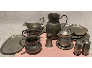 Vintage Pewter Collection ( Marked And Unmarked Pieces )