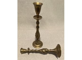 Hosley Solid Brass Candle Sticks