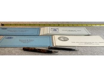 Fountain Pen, Pencil, & Advertising Blotter Papers