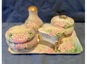 Victorian China Vanity 8pc Set