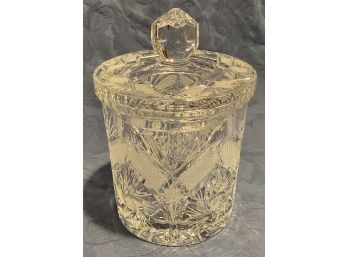 Cut Crystal Cookie Jar