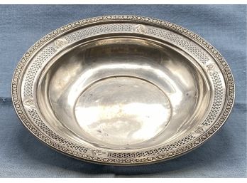 Sterling Pierced Shallow Bowl