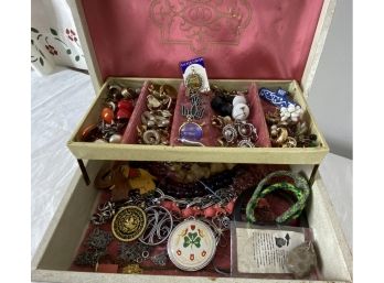 Costume Jewelry With Box