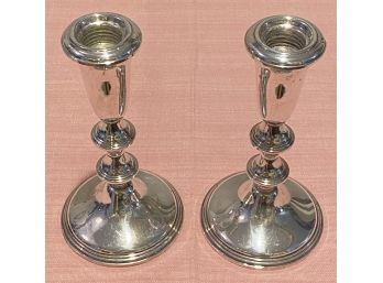 Empire Sterling Candle Sticks - Weighted