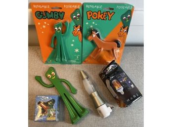 Gumby & Pokey Toys, Lava Night Light & Special Fire Bulb