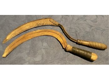 Pair Of Antique Hand Sickles