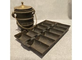 Cast Iron Covered Pot & Muffin Pan