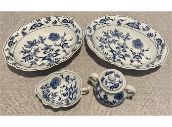 Blue Danube - Blue Onion Design -  Serving Pieces