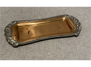 Mixed Metal Small Serving Tray ( Open Butter? )