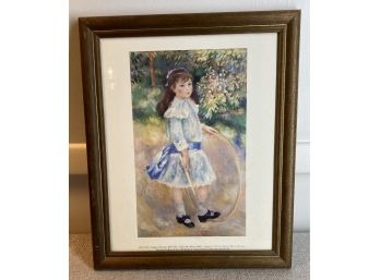 Girl With A Hoop-Auguste Renoir Print