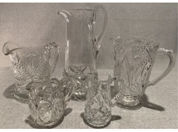 Vintage Glass Pitchers & Carafes