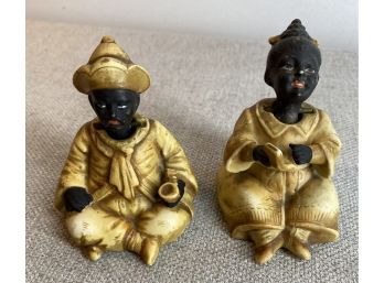 Antique Pair Nodder Figures -  Porcelain