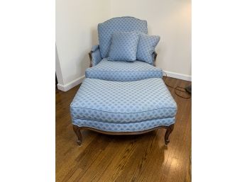 Ethan Allen Versailles Chair And Ottoman