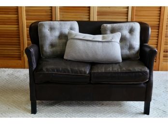 Restoration Hardware Leather Aviator Loveseat