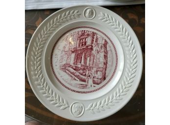 1940 Wedgwood Etruria, England  University Of Pennsylvania Bicentennial Plate 1740 -1940 The Engineering Steps