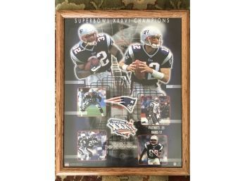 Framed Super Bowl 36 Champions  Commemorative Photo : Tom Brady NFL