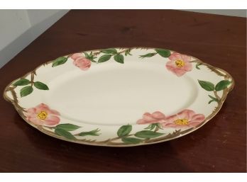 Vintage Franciscan Pottery Desert Rose Serving Deli Meats/ Asparagus (multi-purpose) Oval Platter 12 3/4' Long