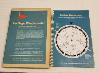 The Sager Weathercaster- A Scientific Instrument For Accurate Prediction Of The Weather. Original 1969 Box!