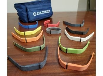 Lot Of 12 Unused Colorful Silicone Bracelet Strap Bands For Fitbits