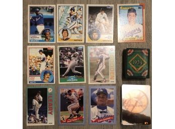 Lot Of Early 1980s & 1990s MLB Collecting Cards From Topps Darryl Strawberry, Bobby Valentine, Frank Thomas!!!