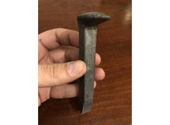 Antique Unused Iron Railroad Nail Spike : Paperweight Or Reclaimed Building Material!!!