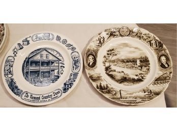 Vintage Collectors' Plates - The Vermont Country Store & Oregon City - Lewis & Clark