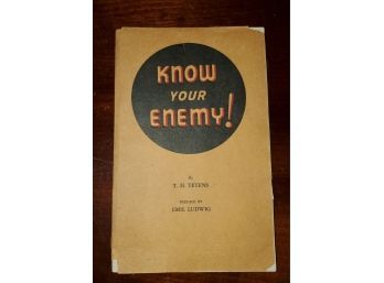 Know Your Enemy! Paperback  January 1, 1944 By Tete Harens Tetens Author, Emil Ludwig Preface