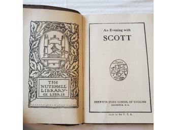 1907 An Evening With Scott -by Sherwin Cody, Pocket Book & Soft Covers - The Nutshell Library -Ivanhoe