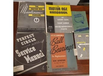 Lot Of Six (6) Vintage Automobile Owner Manuals - Maintenance / Repairs Manuals