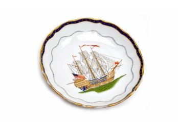 CH FIELD HAVILAND LIMOGES (MMA) METROPOLITAN MUSEUM ART TALL SHIP PLATE