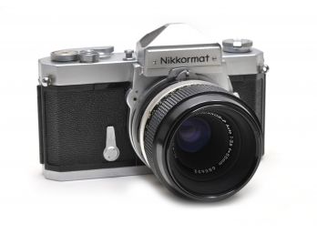 Nikon Nikkormat SLR W/Micro-NIKKOR-P Auto 55mm F3.5 Macro Lens