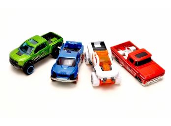 Lot Of 4 Hot Wheel Trucks