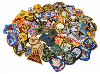 HUGE Lot Of 85 Police And Military Patches