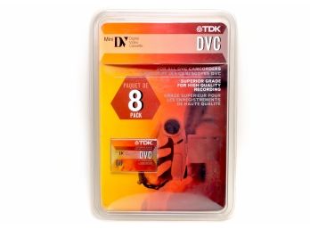 TDK DVC 60 Minute Digital Video Mini DV Cassette Tape 8-Pack