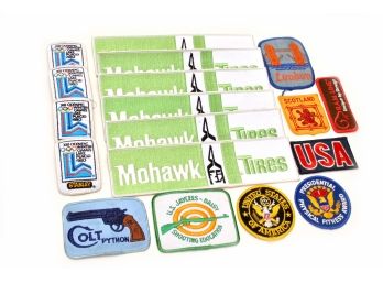 Lot Of 18 Patches - Mohawk Tires - Colt - USA - Olympics