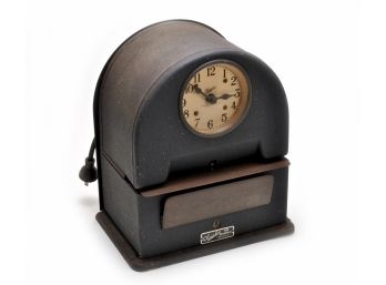 VINTAGE SIMPLEX TIME CLOCK TIME RECORDER