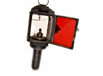 ANTIQUE CARRIAGE LANTERN LAMP ORIGINAL CONDITION BUGGY / HEARSE