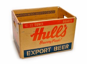 1971 RARE Hull's Export Beer Crate - Hull Brewing Co, New Haven