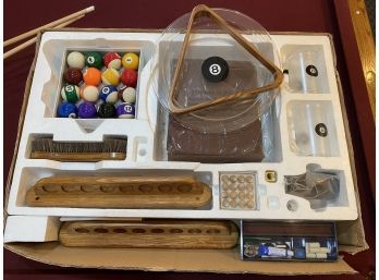 Ultimate Billiard Accessory Set And Cues New In Box!