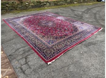 Vintage Bright Colored Wool Oriental Area Rug  - 132x98