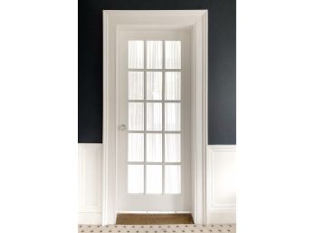 15 Lite Glass Door With Polished Chrome Hardware And Crystal Doorknob