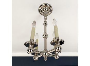 Polished Chrome Candelabra Ceiling Mount Light Fixture