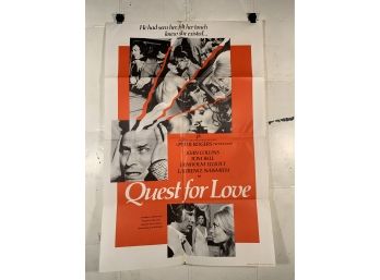 Vintage Folded One Sheet Movie Poster Quest For Love 1971